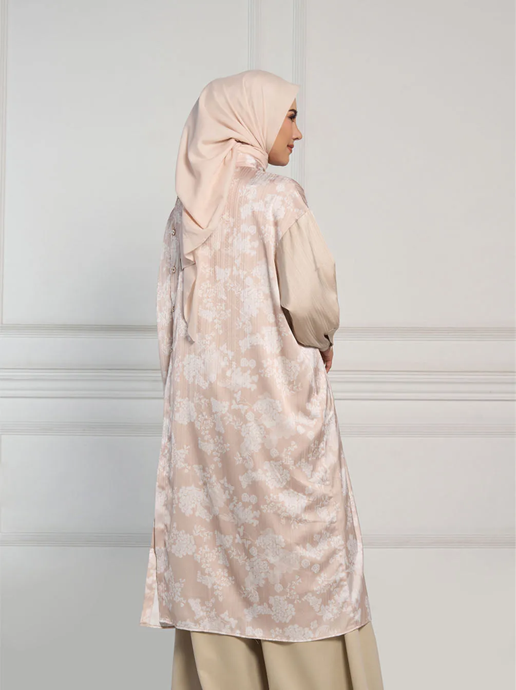 NAURA DROPSHOULDER TUNIC SAND