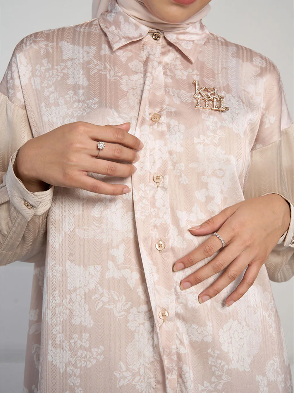 NAURA DROPSHOULDER TUNIC SAND