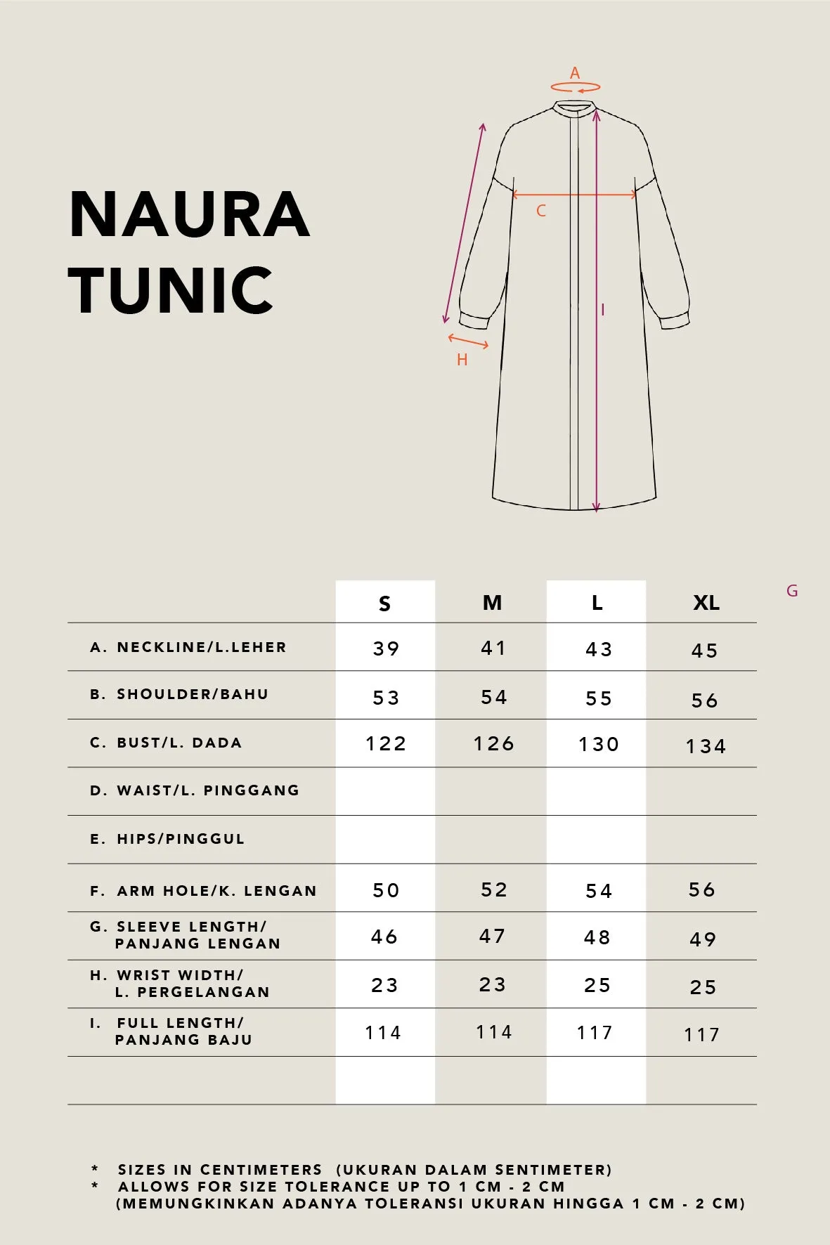 NAURA DROPSHOULDER TUNIC SAND