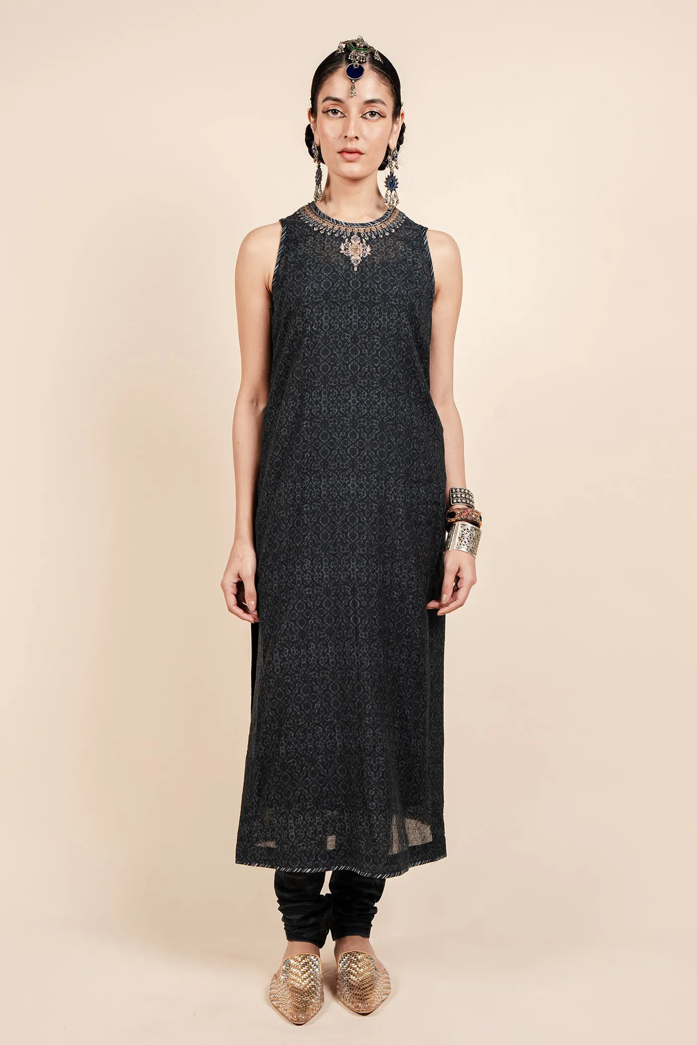 Navy Blue Tunic Set