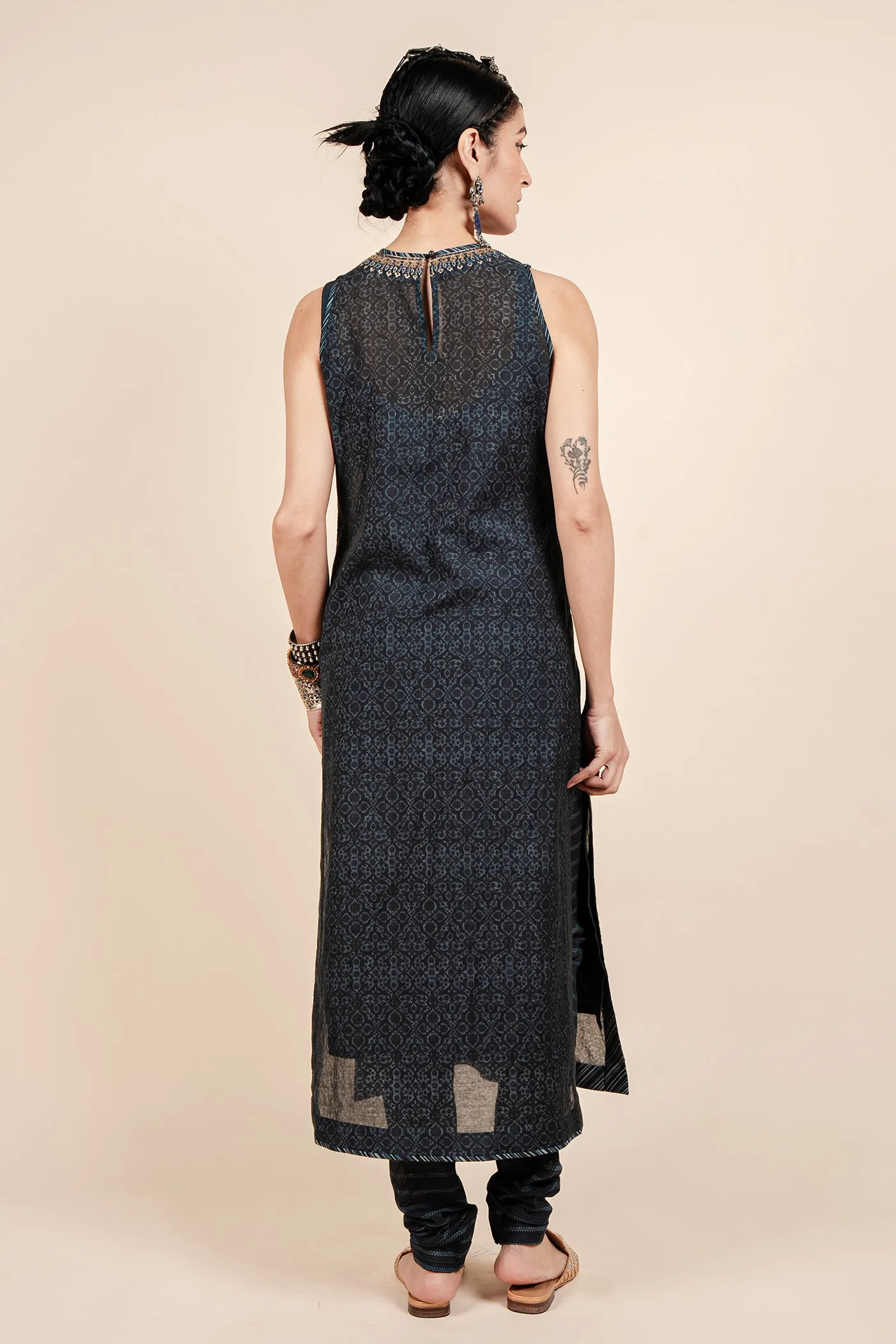 Navy Blue Tunic Set