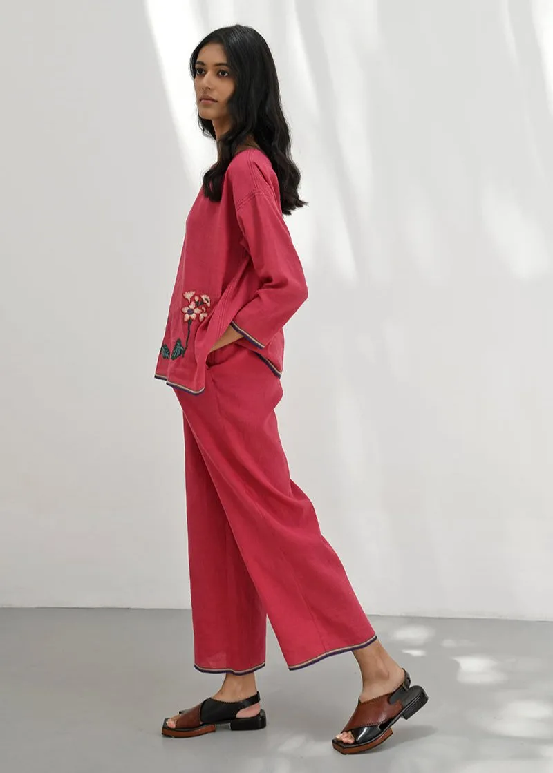Nuoro crimson red pants