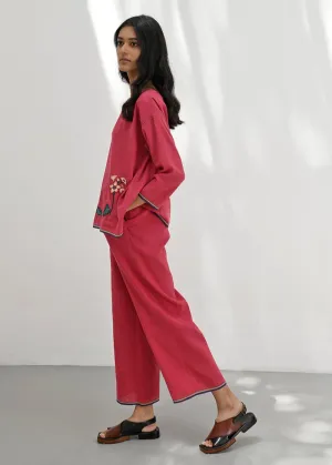 Nuoro crimson red pants