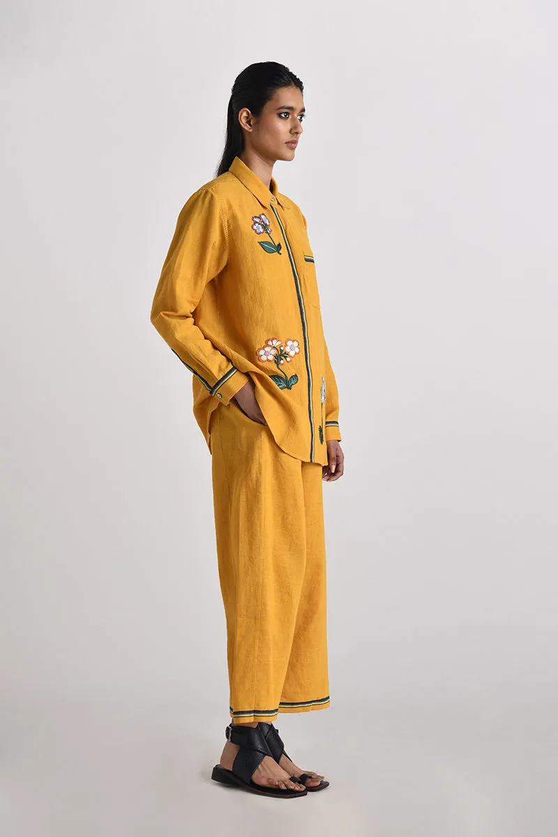 Olbia mustard handloom pants