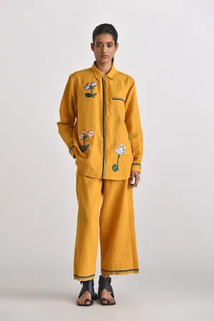 Olbia mustard handloom pants