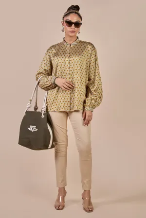 Olive Yellow - Ivory Short Top