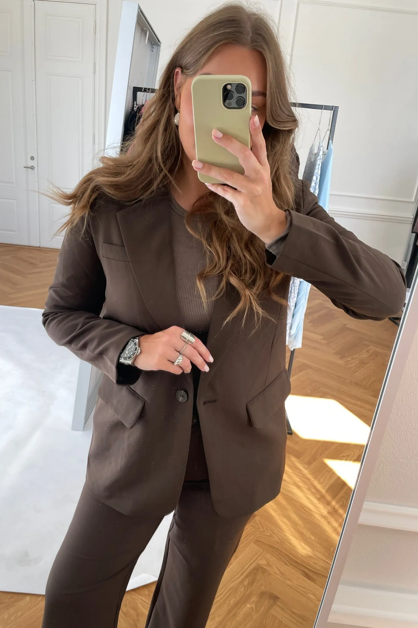 ONLLana Berry Blazer - Mørkebrun