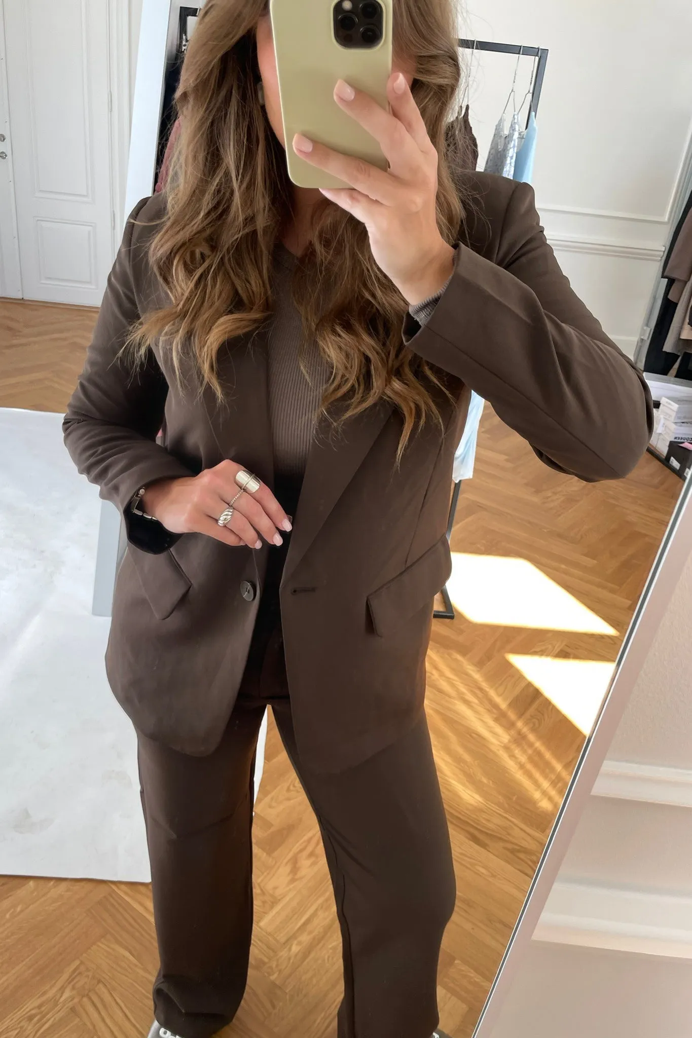ONLLana Berry Blazer - Mørkebrun
