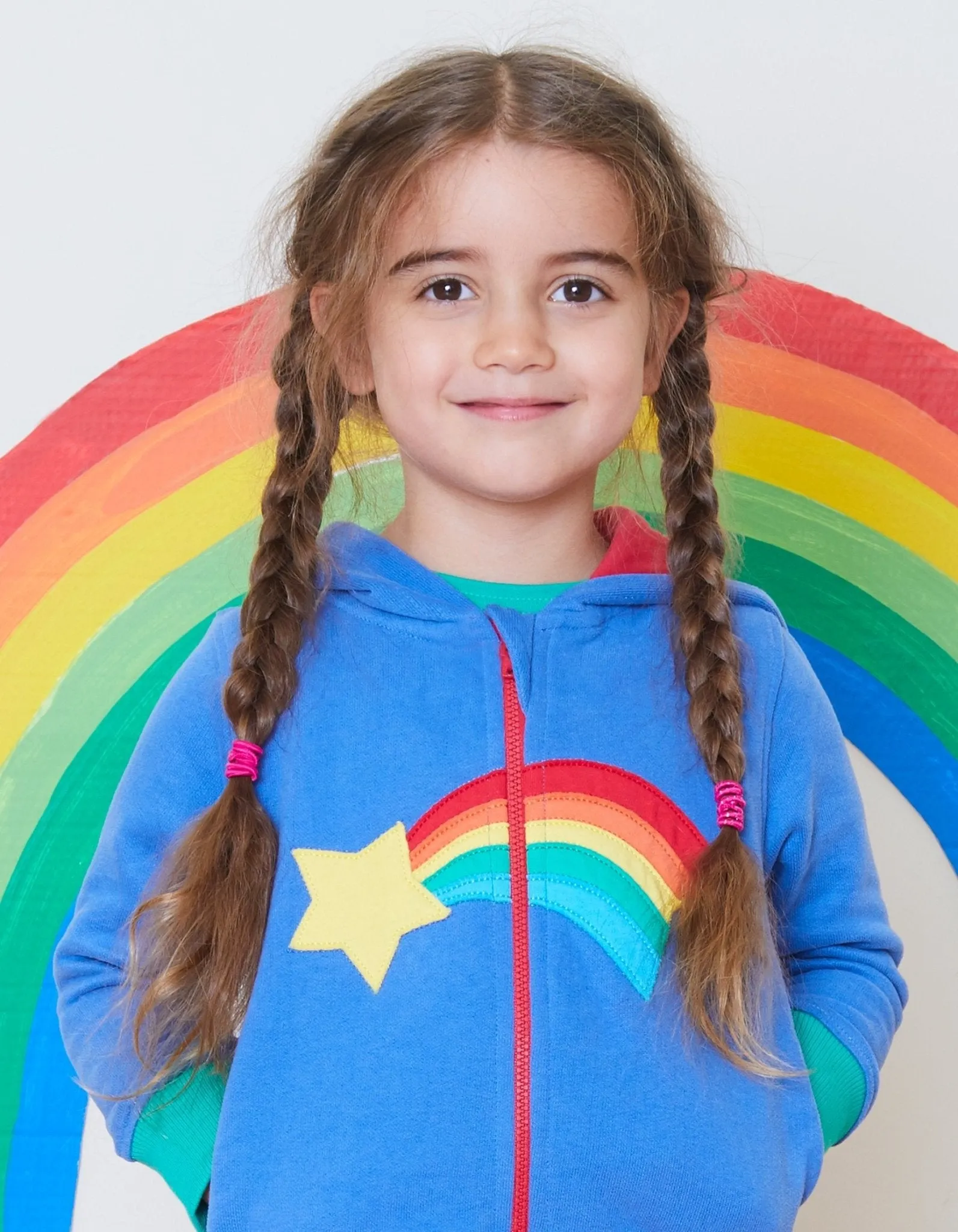 Organic Shooting Star Applique Hoodie