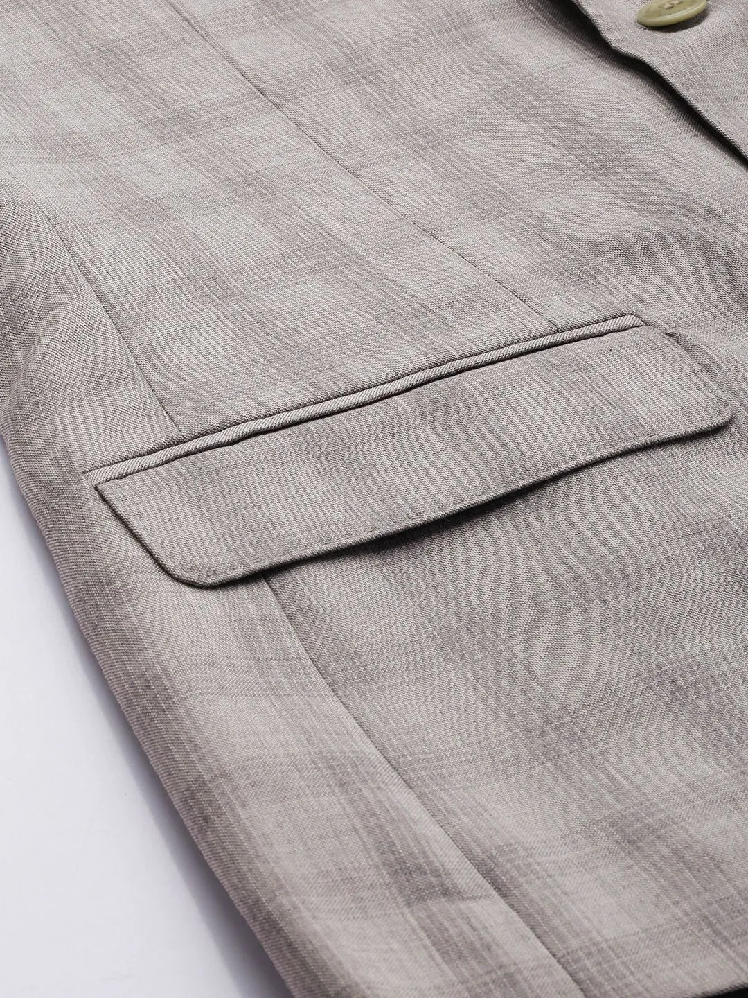Park Avenue Checked Notched Lapel Single-Breasted 2 Piece Formal Suits