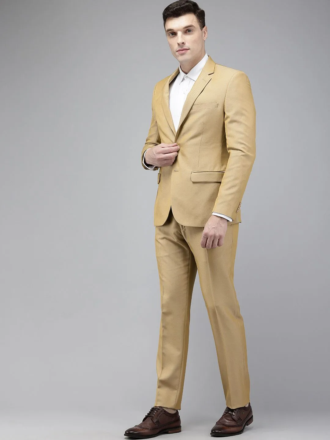 Park Avenue Super Slim Fit Notched Lapel Single-Breasted 2 Piece Formal Suits