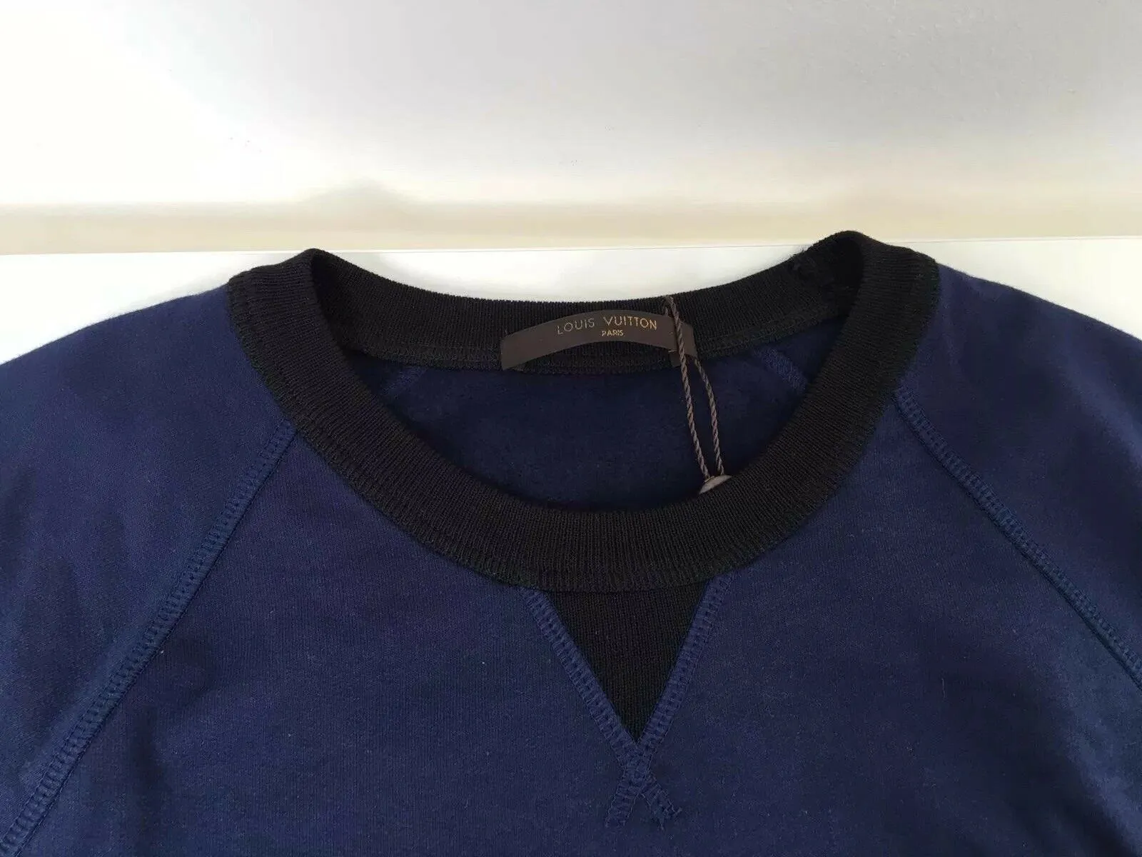 Patch Sweatshirt with Tipping