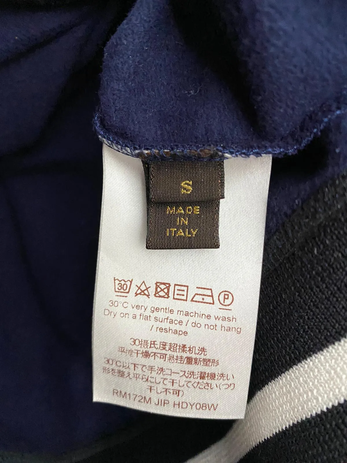 Patch Sweatshirt with Tipping