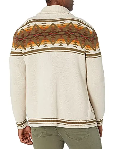 Pendleton Men's Callister Cardigan in Tan Multi