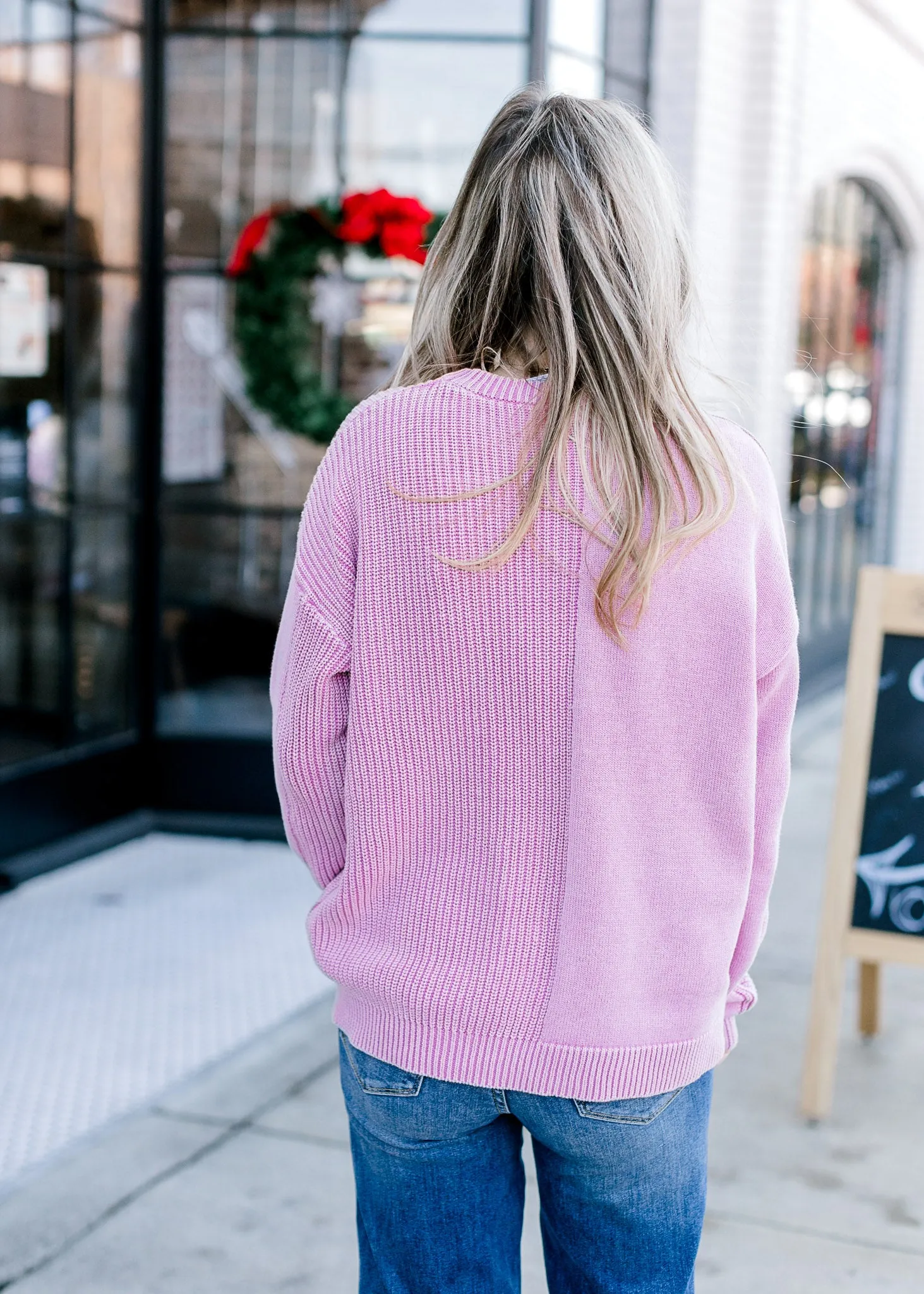 Pink Stonewashed Sweater