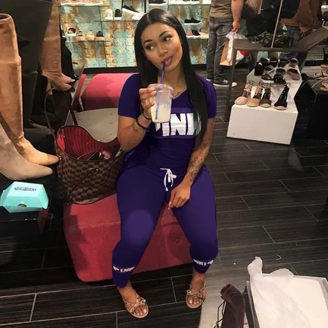 Pink Two Piece Set Top And Pants