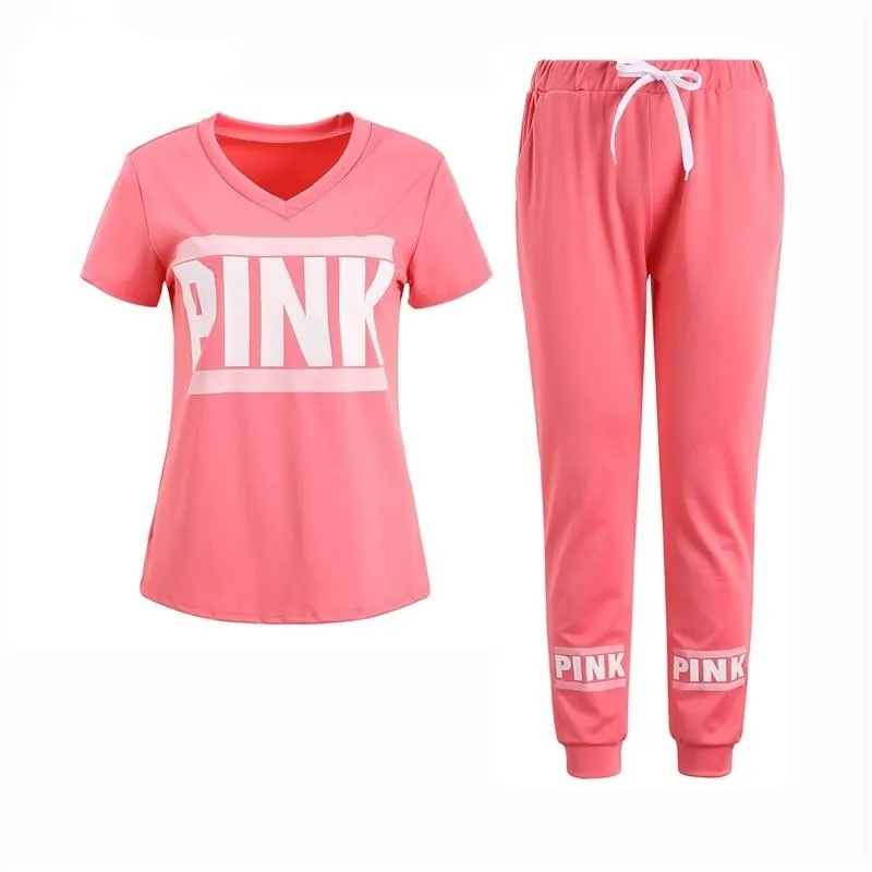 Pink Two Piece Set Top And Pants