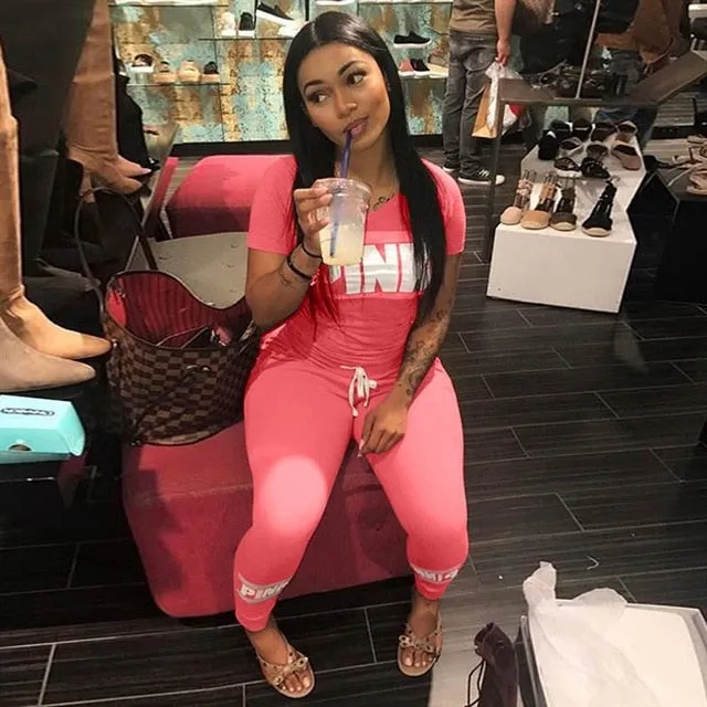 Pink Two Piece Set Top And Pants