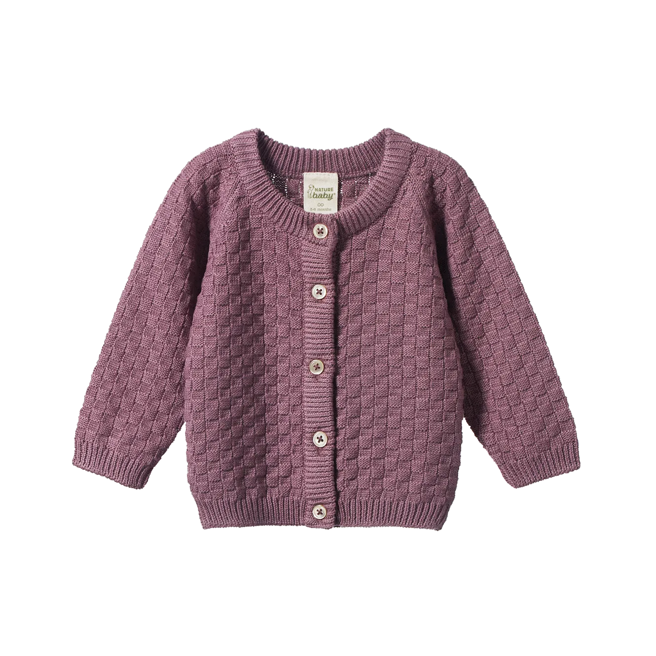 PIPER CARDIGAN Twilight Basket Knit | Nature Baby
