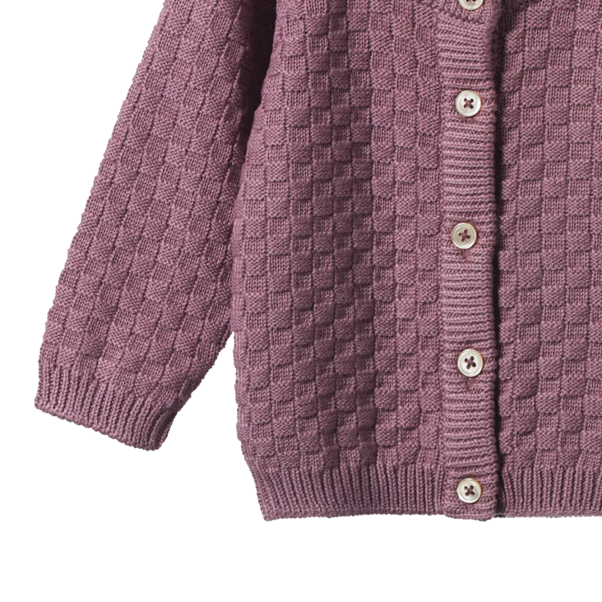 PIPER CARDIGAN Twilight Basket Knit | Nature Baby