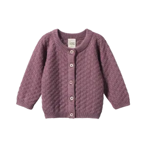 PIPER CARDIGAN Twilight Basket Knit | Nature Baby