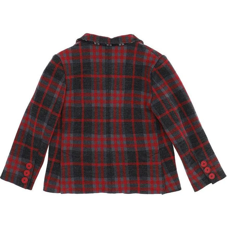 Plaid Checked Blazer
