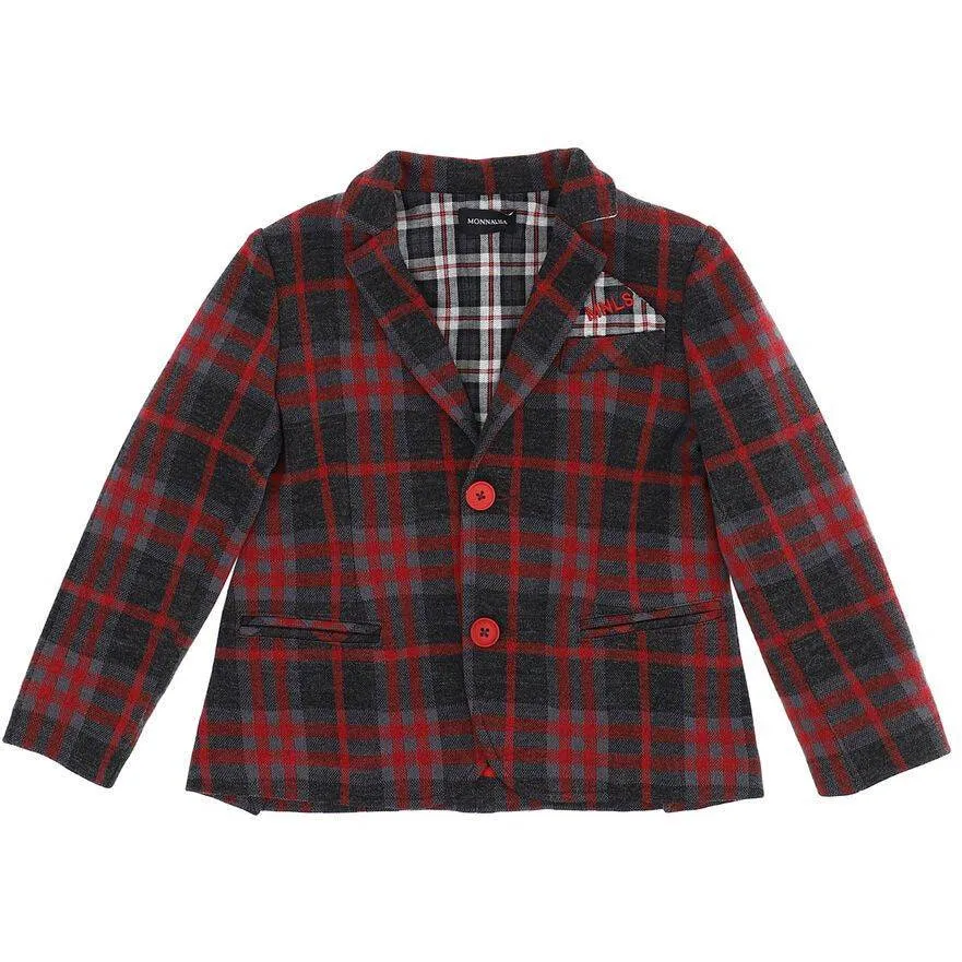 Plaid Checked Blazer