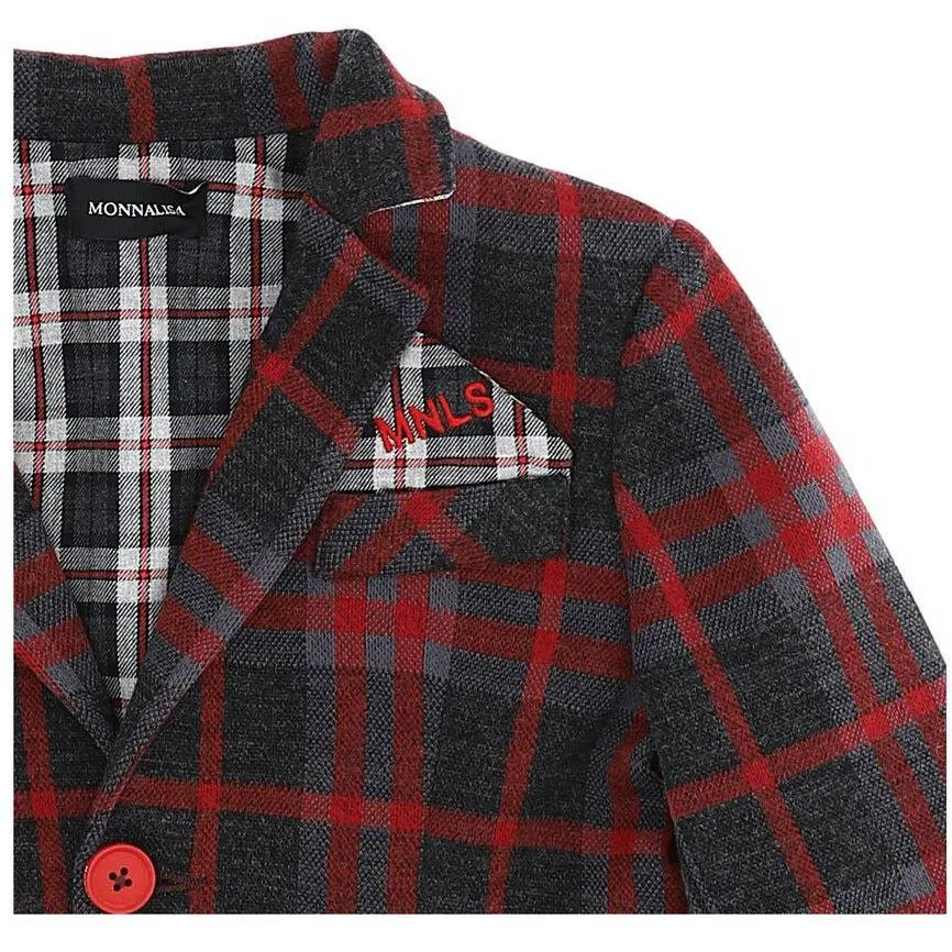 Plaid Checked Blazer