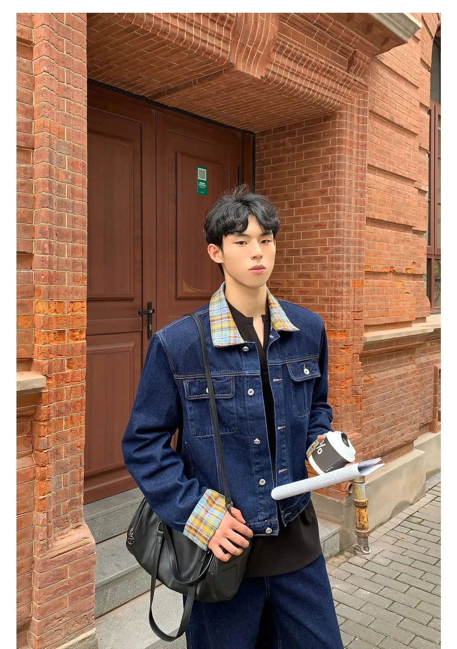 Plaid Denim Plaid Fashion Suit