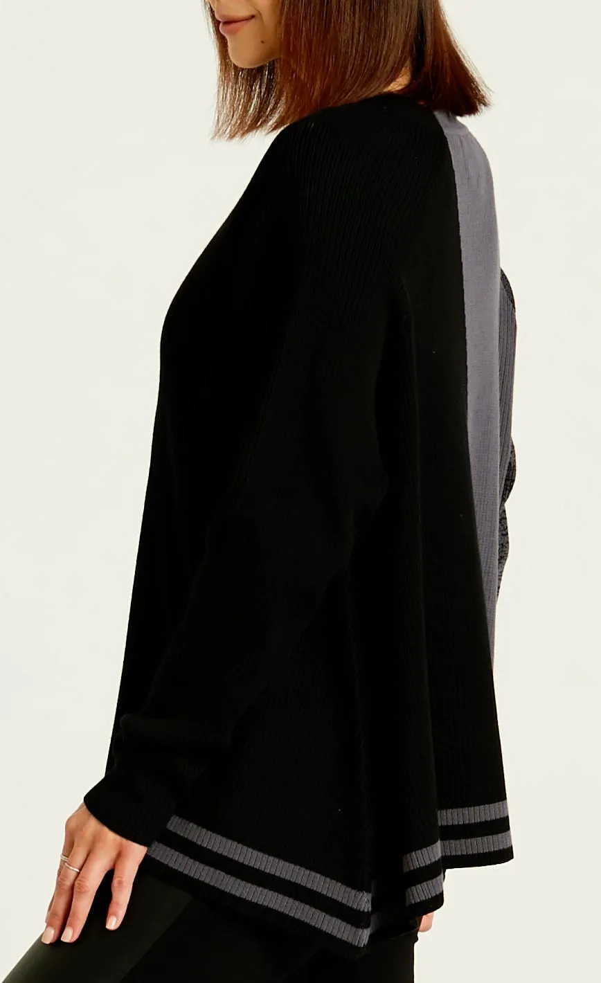 Planet Pima Cotton 2 Tone Crewneck Sweater