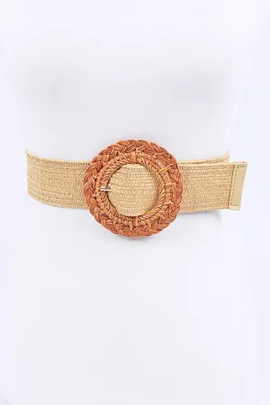 Plus Size Bamboo Buckle Stretchy Belt