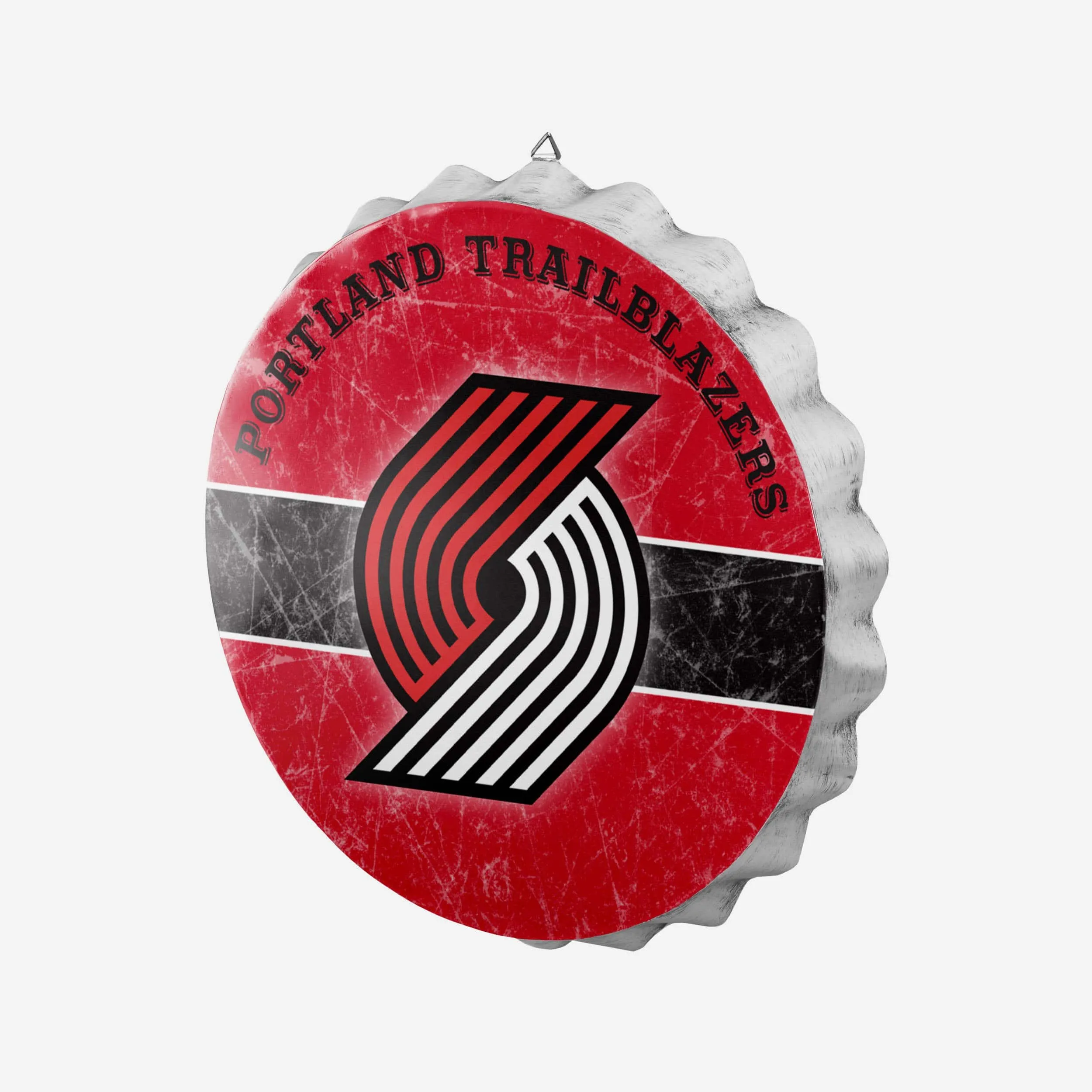 Portland Trail Blazers Metal Distressed Bottlecap Sign