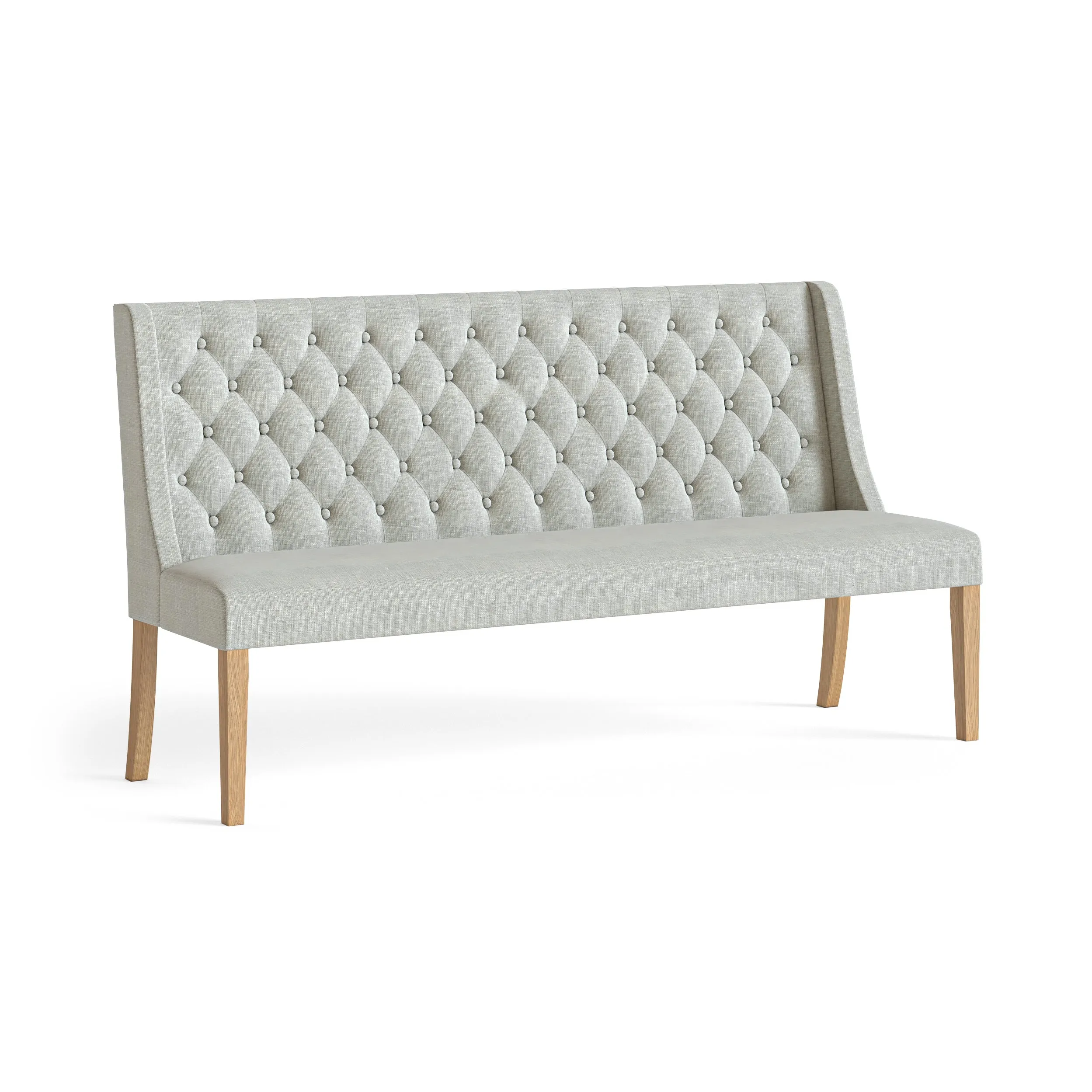 Provence Oak Beige Button Back Sofa
