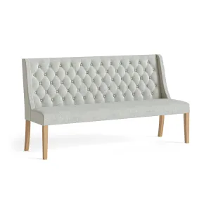 Provence Oak Beige Button Back Sofa