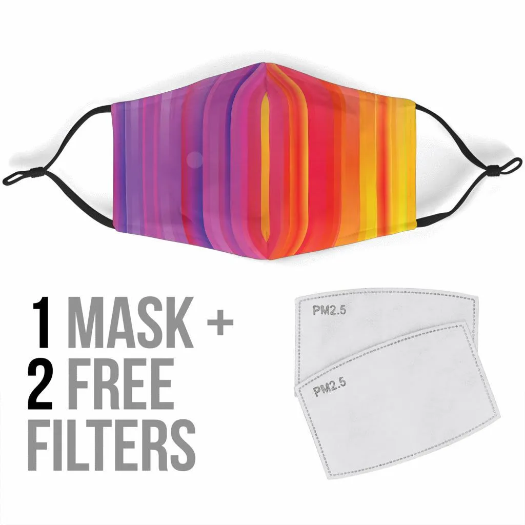 Rainbow Face Mask