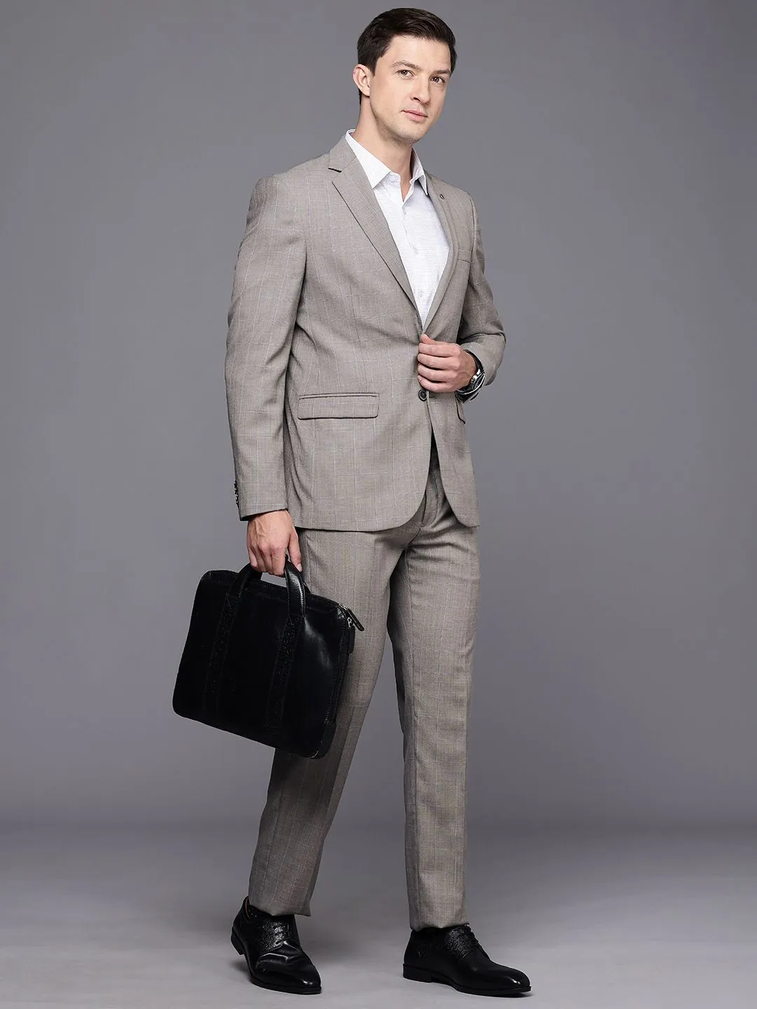 Raymond Checked Contemporary Fit 2-Peice Formal Suits