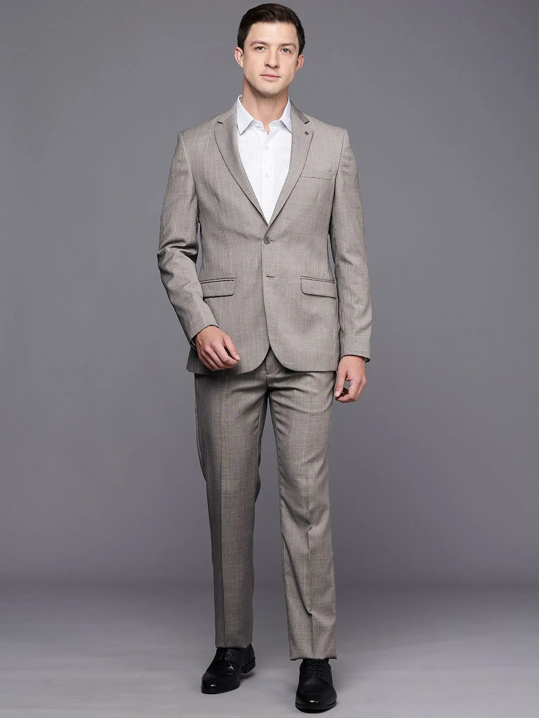 Raymond Checked Contemporary Fit 2-Peice Formal Suits