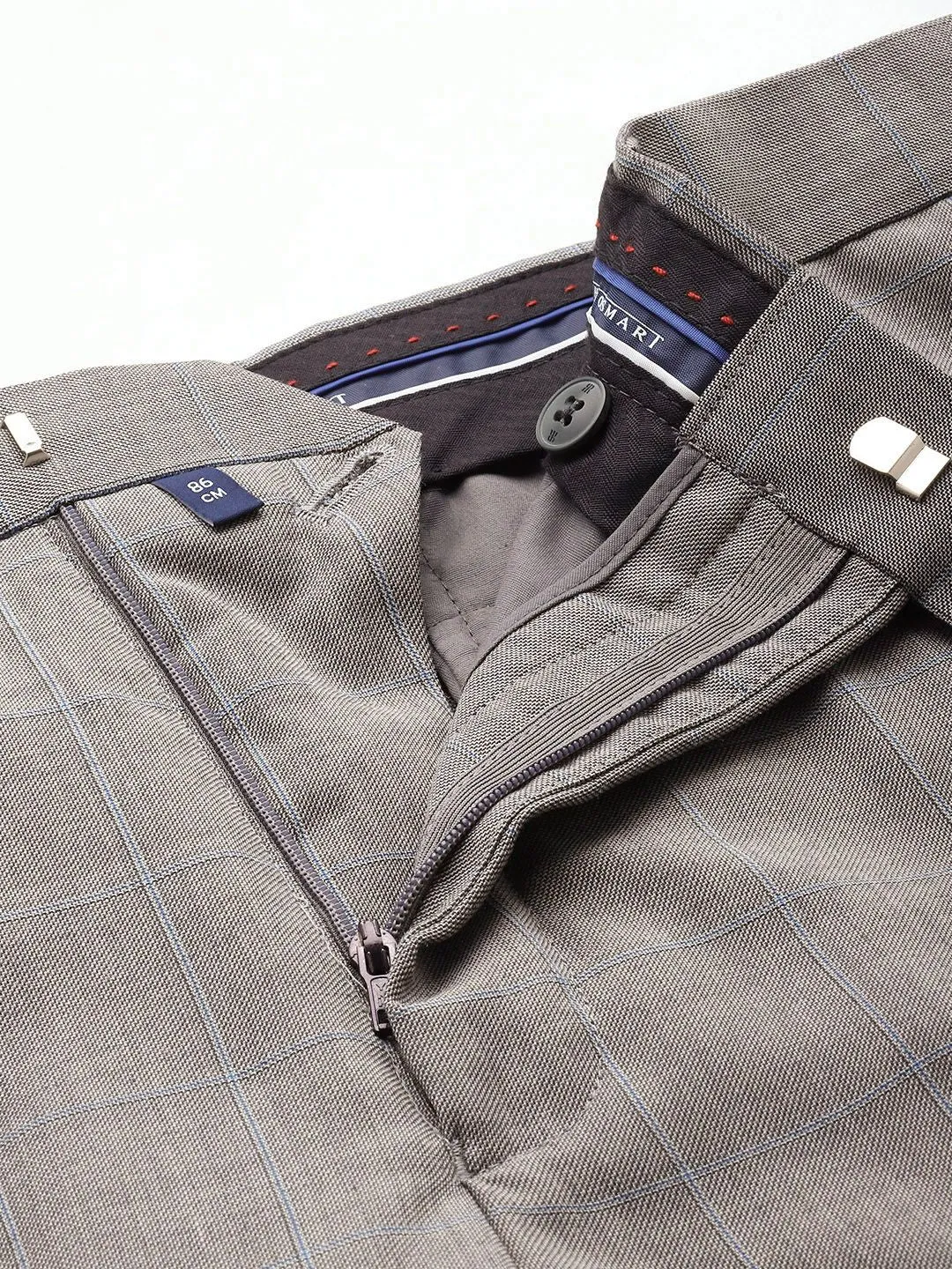 Raymond Checked Contemporary Fit 2-Peice Formal Suits