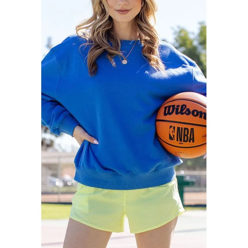 Round Crewneck Basic Sweatshirt