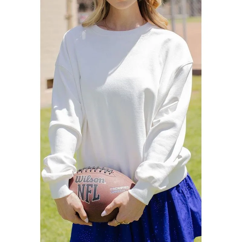 Round Crewneck Basic Sweatshirt