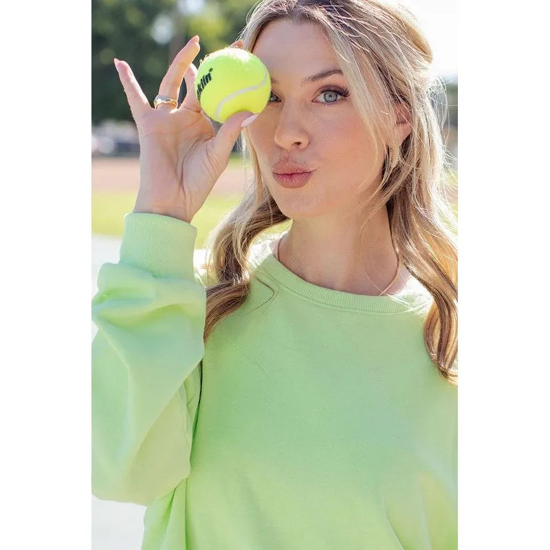 Round Crewneck Basic Sweatshirt
