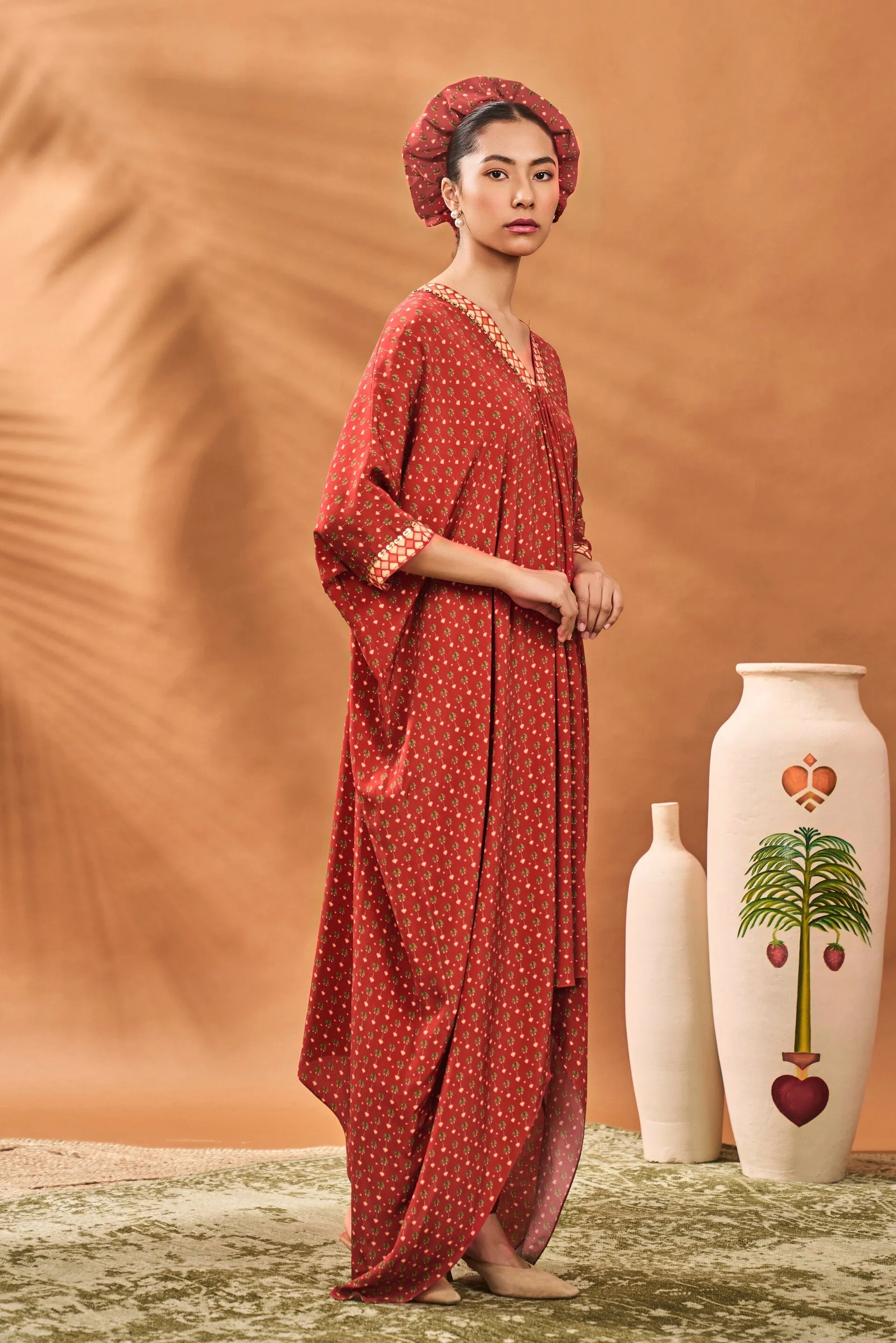 Rust Tree Of Hearts Tunic Set