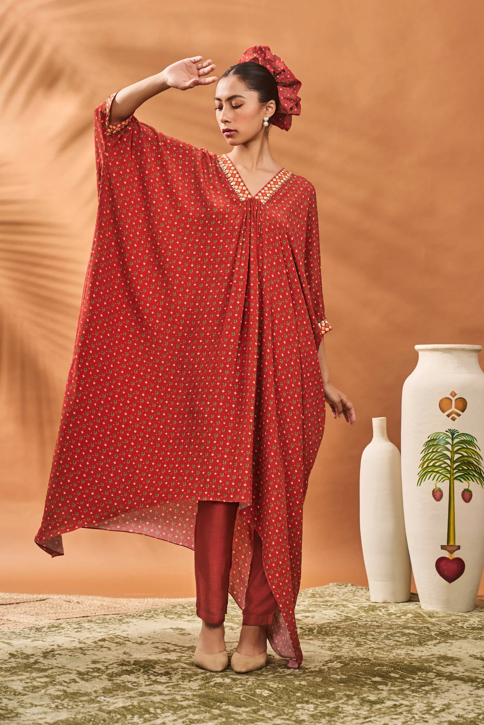 Rust Tree Of Hearts Tunic Set