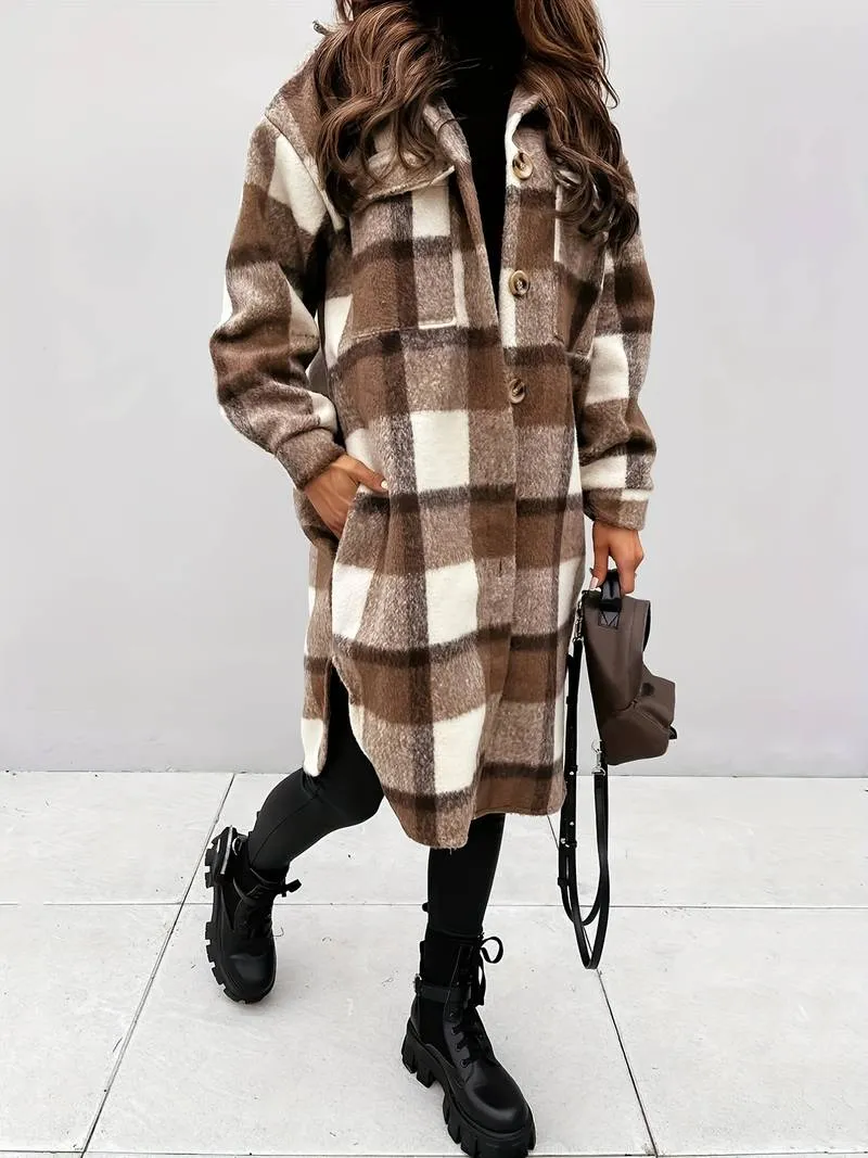 Sabrina - Checked Wool Coat