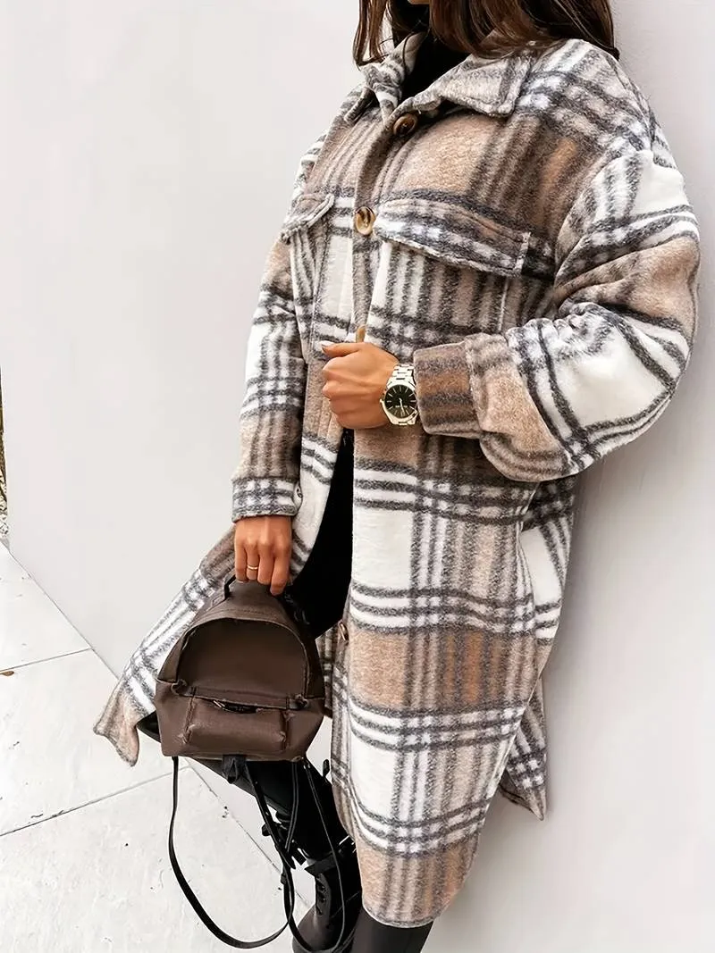 Sabrina - Checked Wool Coat