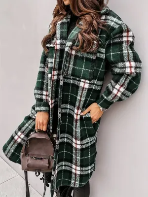 Sabrina - Checked Wool Coat