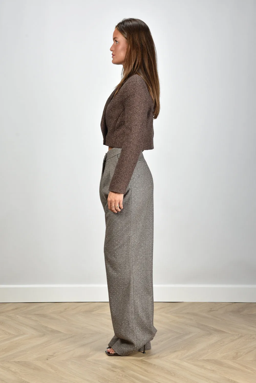 Sage & Ivy jack Mina shiny tweed brown
