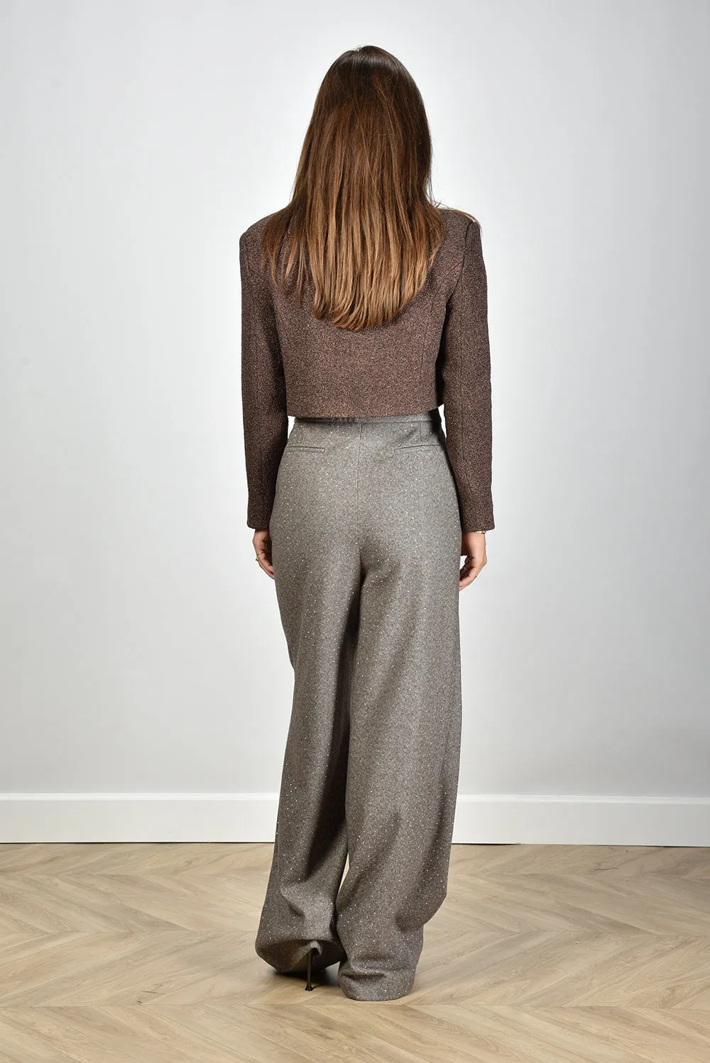 Sage & Ivy jack Mina shiny tweed brown