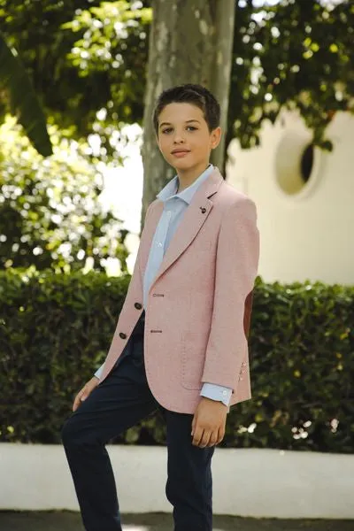 SALE One Varones Boys Salmon Blazer:- 10-04077 12 Age 7 & 8
