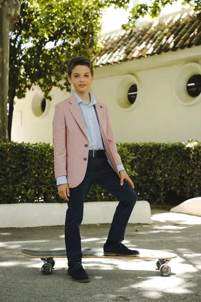 SALE One Varones Boys Salmon Blazer:- 10-04077 12 Age 7 & 8
